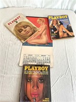 1956 Playboy Calendar. Plus 1969, 1977, And 1980.