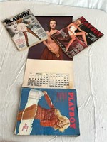 1957 Playboy Calendar. Plus 1975, 1976, And 1977.