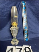 16 ½” Etched oil lamp