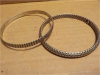2 Dane Craft sterling bracelets approx wt. 17 dwt