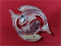 Vintage Bakelite Style MCM Fish Brooch