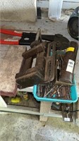Lot of Drill Bits and Vise