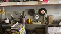 Lot of Items on Wall and Shelf