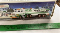 Hess toy truck and racer.