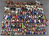 150pc Vtg Playmobil Figures w/ Animals