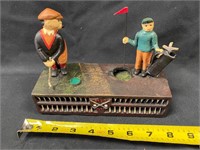 Cast iron golf bank