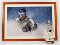 Montel Williams Skiing Professional Action Photo