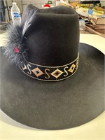 Vintage John B. Stetson black Cowboy Hat