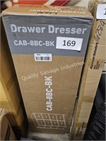 black 8-drawer dresser