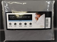 CGK Linens Luxury Sheet Set Queen Size Gray