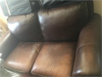Leather Loveseat, Couch, Chair