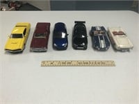 6 Die Cast Model Cars