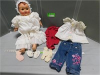 Collectible doll with extra clothes