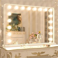 Keonjinn Large Vanity Mirror with Lights 18 Replac
