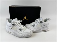 Air Jordan 4 White/Metalic 6.5Y (Women's 8) Shoes