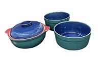 (3) English Handcrafted Bakeware