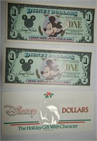 (10) Disney Dollars 1991 $1 Mickey Consecutive #