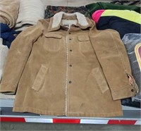 Brown suede coat size 42
