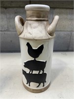 Vintage ceramic milk jar x3