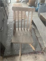 Antique Victorian children's swivel chair, made fr
