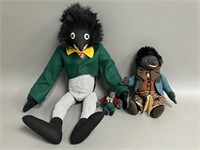 Trio of Original Handmade Folk Golly Dolls