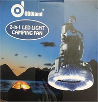 2-in-1 LED Camping Light & Fan