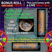 1-5 FREE BU Nickel rolls with win of this 1992-p S