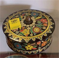 Decorative Tin Container Made in England