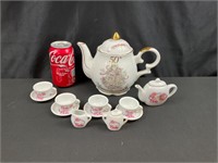 Vintage Barbie Tea Set and 50th Anniversary Teapot