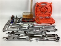 Wrenches, includes a Crescent wrench 8in. And