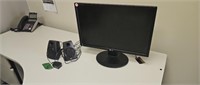 Monitor and computer speakers