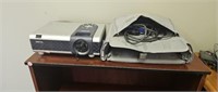 BenQ projector with bag and cords