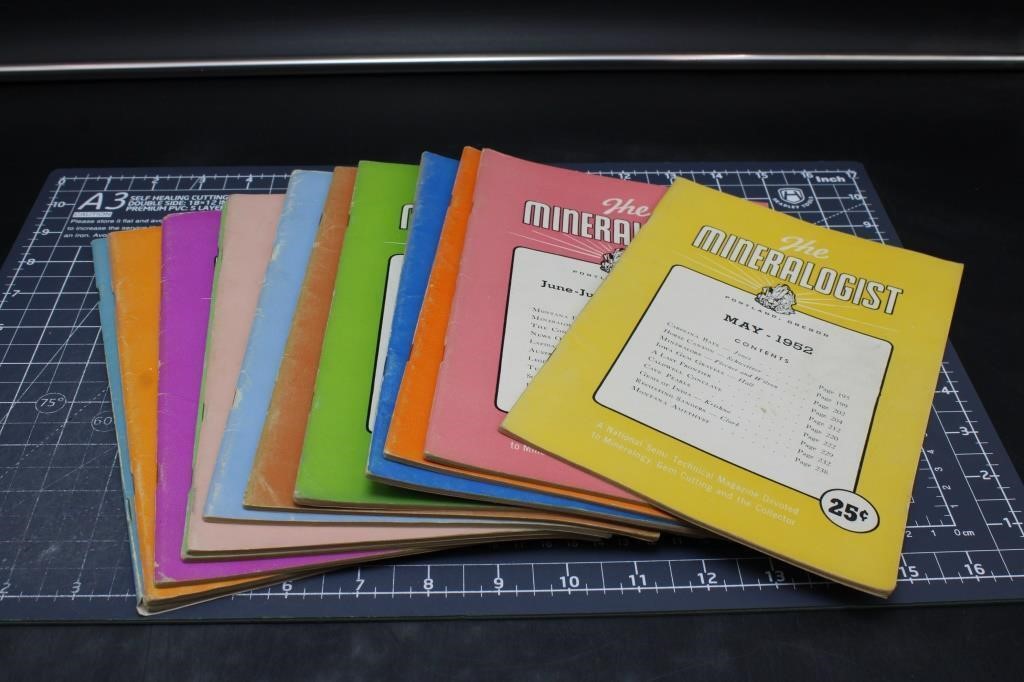 The Mineralogist magazine, 12 issues