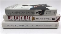 3 Military Biography Paperback Books