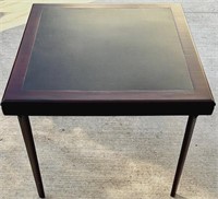 Cosco Wood & Faux Leather Folding Card Table