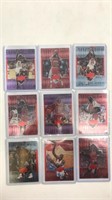 9 Chicago Bulls Michael Jordan Basketball Cards