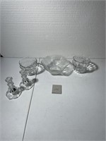 Vintage Clear Glassware LOT