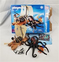 Playmobil Pirate Raft W/ Giant Octopus Set 4291