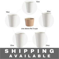 Coffee Sleeves - 500pcs Disposable Sleeves