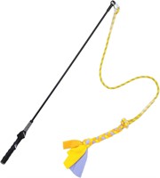 Flirt Pole Dog Toy  Yellow - POLE 39.5in