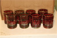Set of 8 Houze Holiday Glasses