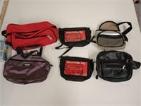 Six Assorted Fanny Packs And Clutches