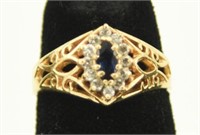 Lot #41 - Ladies 14K yellow gold ring set with