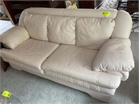 2 Cushion Cream colored sofa 84 in long 38 in deep
