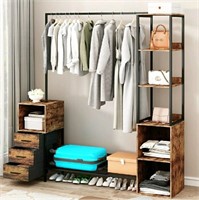 SFDOU, Clothes Rack for Hanging Clothes with 3 Dra