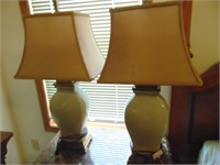 Two Nice Large Lamps, Shades good, no issues