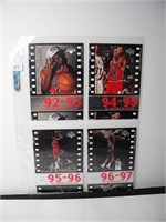 (4) Michael Jordan oversized cards MJ timeframe