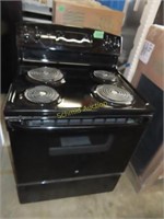 New GE black electric stove