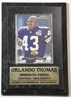 1996 Pinnacle AP #41 Orlando Thomas on Plaque!