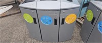 Metal Garbage recycling bin Rubbermaid products